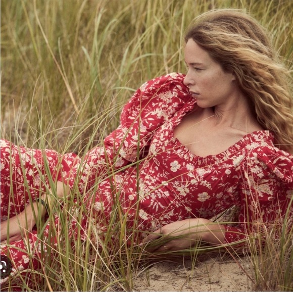 NWT Doen Clarence Maxi Dress in Red Oak Bluffs Floral Size S - Picture 1 of 8